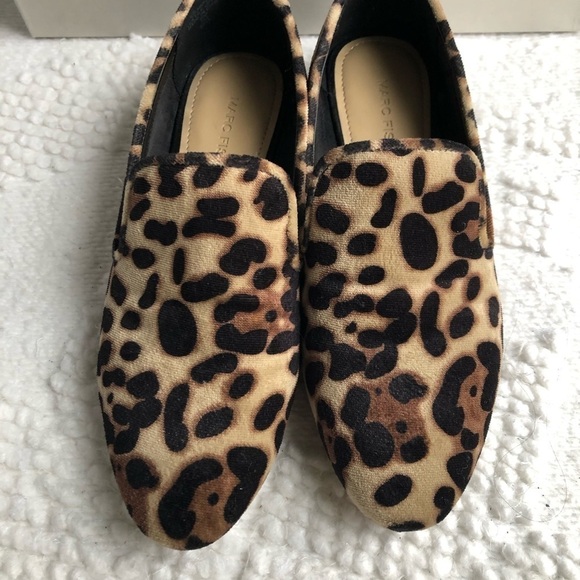 Marc Fisher Abree3 Studded Smoking Flats, Leopard - Picture 7 of 8